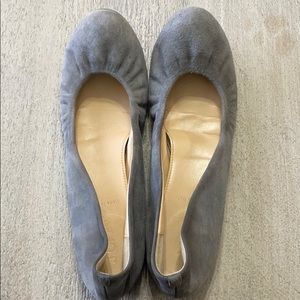 J Crew Suede Ballet Flats